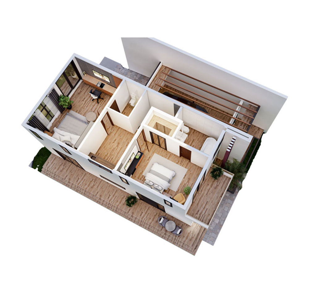 3D PLAN FIRST FLOOR