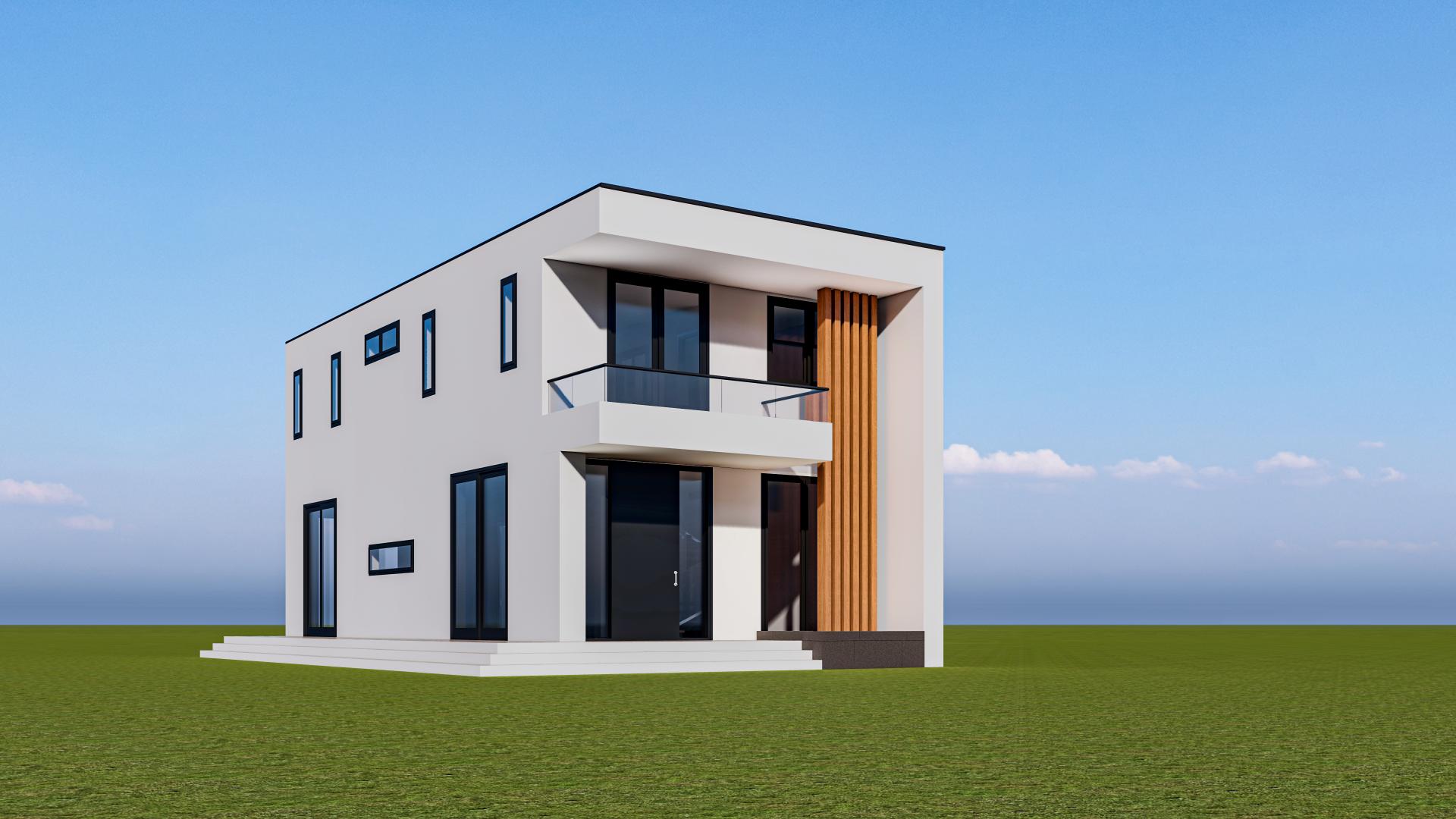 Contemporary SeaClusive villa exterior rendering